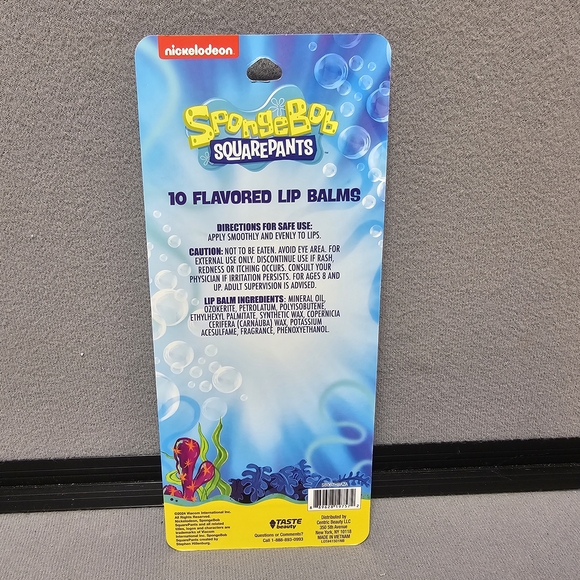 SpongeBob‎ SquarePants Flavored Lip Balm 10-Pack - Picture 4 of 4